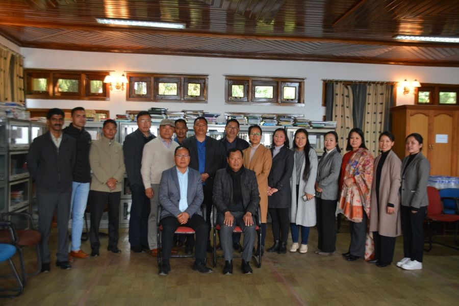 Raj Bhavan, Kohima bid farewell to T Mhabemo Yanthan, Commissioner & Secretary to Governor at Ura Bhavan, Raj Bhavan on February 6. (Photo Courtesy: PRO, Raj Bhavan)